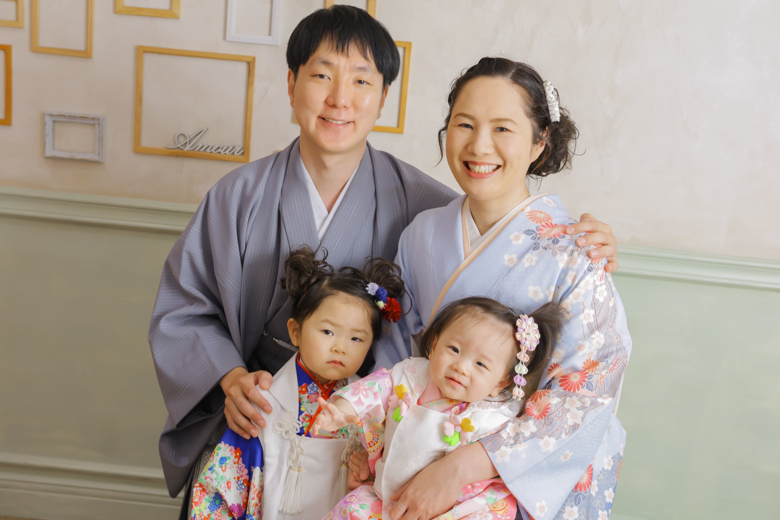 Family photo in Japan