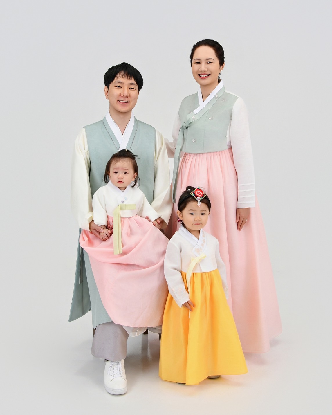 Family photo in Korea